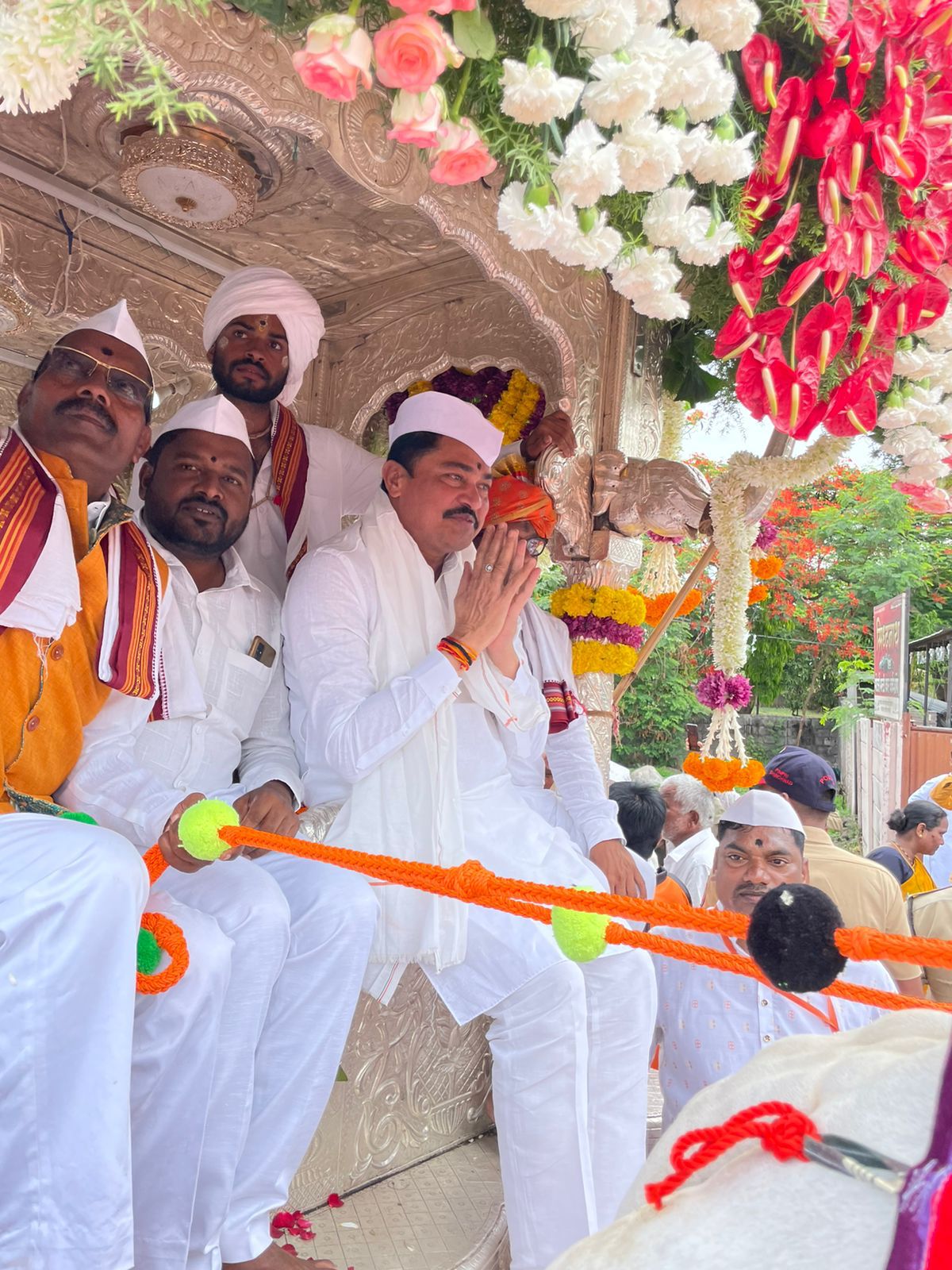 Nana Patole In Tukaram maharaj palkhi