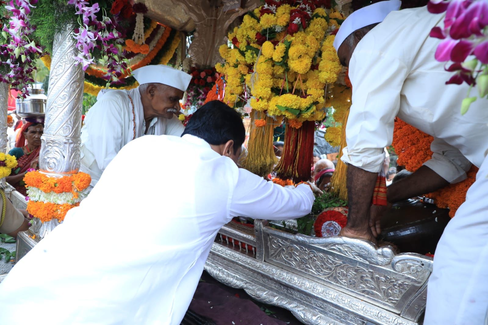 Nana Patole In Tukaram maharaj palkhi