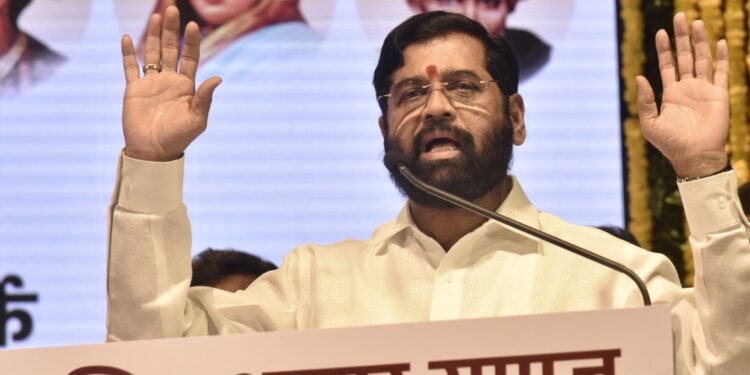 मुख्यमंत्री एकनाथ शिंदे धनगर समाज मेळाव्यामध्ये संबोधन करतांना 2