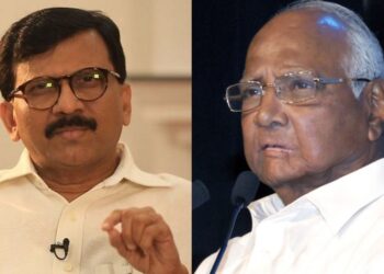 Sanjay Raut and Sharad Pawar