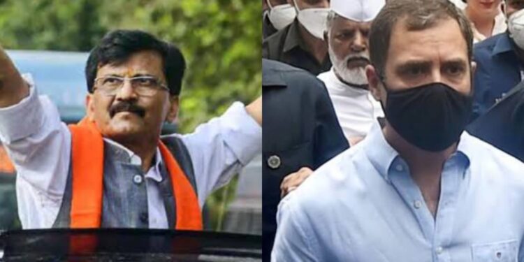 Sanjay raut And Rahul Gandhi