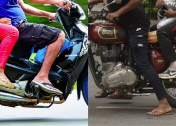 riding bike wearing sandals