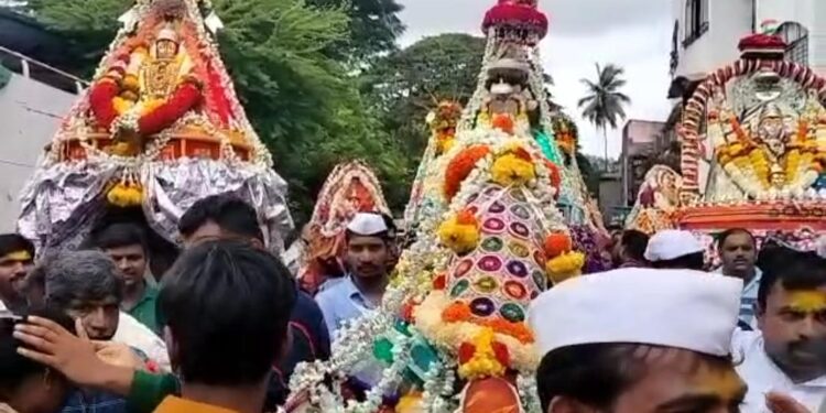 Kolhapur renuka devi palkhi