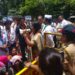 Congress Womens protest outside Union Minister Smriti Irani's Dahanu house