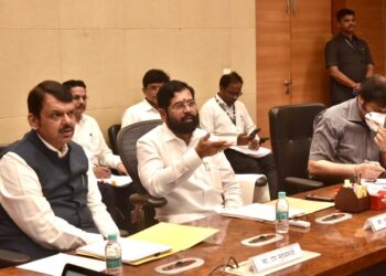 मा. मुख्यमंत्री, मा. उपमुख्यमंत्र्यांनी घेतला केंद्रीय योजनांच्या अंमलबजावणीचा आढावा 1