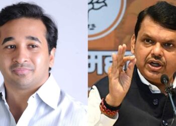 Devendra Fadanvis and nitesh rane