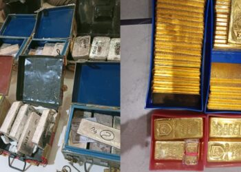 ED sezied gold and silver