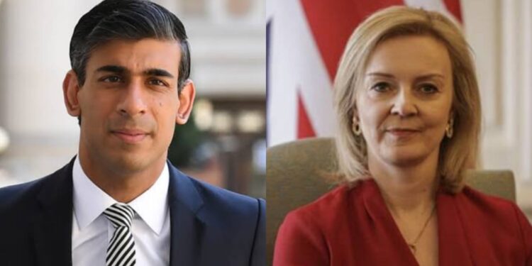 Rushi Sunek And LIz Truss