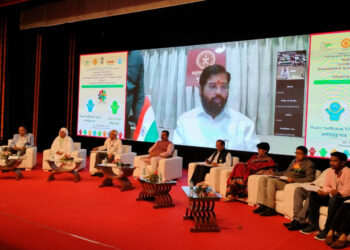 CM eknath Shinde speaking at the conclusion of the National Workshop