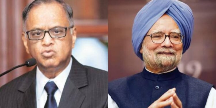 Narayan Murthy And Manmohan Singh