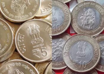 5 and 10 rs coin