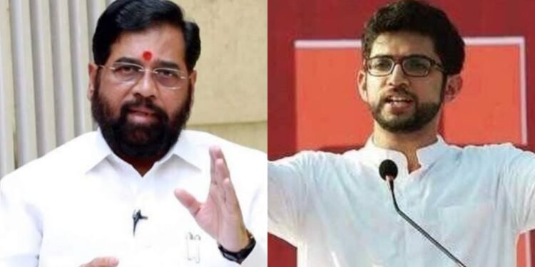 Eknath Shinde And Aditya Thackeray