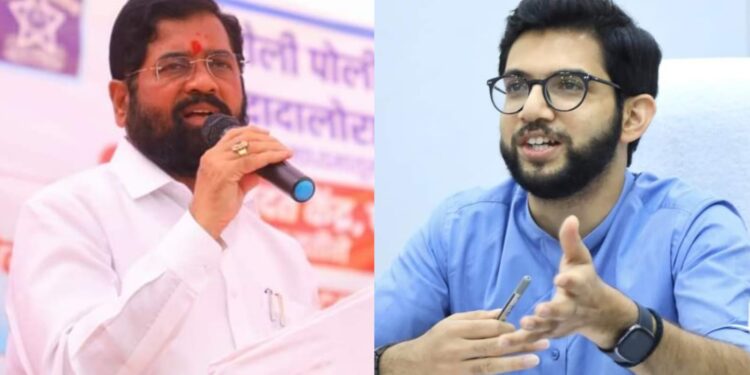 eknath shinde reply to aditya thackeray