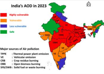 Maharashtra forecasted to enter ‘highly vulnerable’ red zone for aerosol pollution in 2023