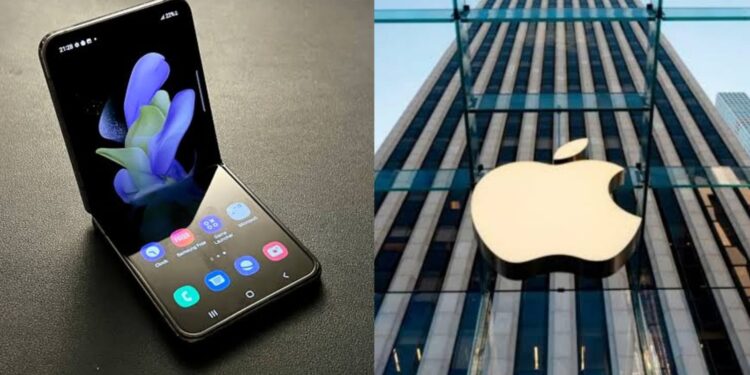 Samsung Foldable Smartphone And Apple