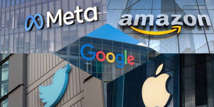 Google, meta, twitter, amazon, apple