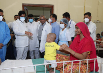 मा मुख्यमंत्री कस्तुरबा हॉस्पिटल भेट 1